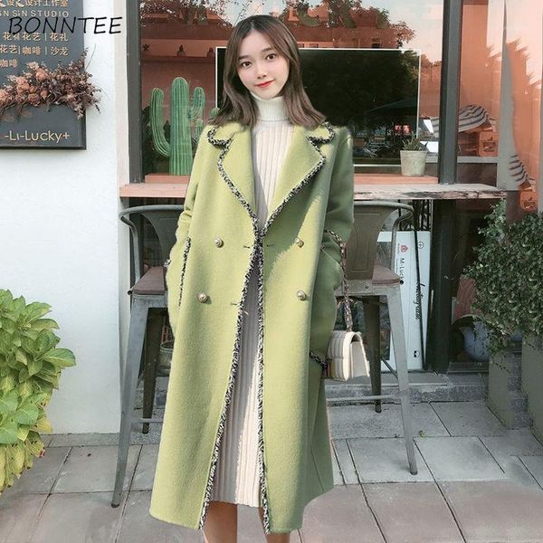 wool blends women long thicker with buttons pockets young womens velvet korean style overcoat outwear outfit all-match slim-fit1, Black
wool blends women long thicker with buttons pockets young womens velvet korean style overcoat outwear outfit all-match slim-fit1, Black