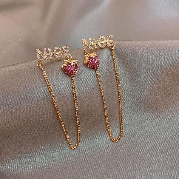 dangle & chandelier zircon letter earrings 2021 trend womens cute creative strawberry pendant long kawaii women party jewelry, Silver
dangle & chandelier zircon letter earrings 2021 trend womens cute creative strawberry pendant long kawaii women party jewelry, Silver