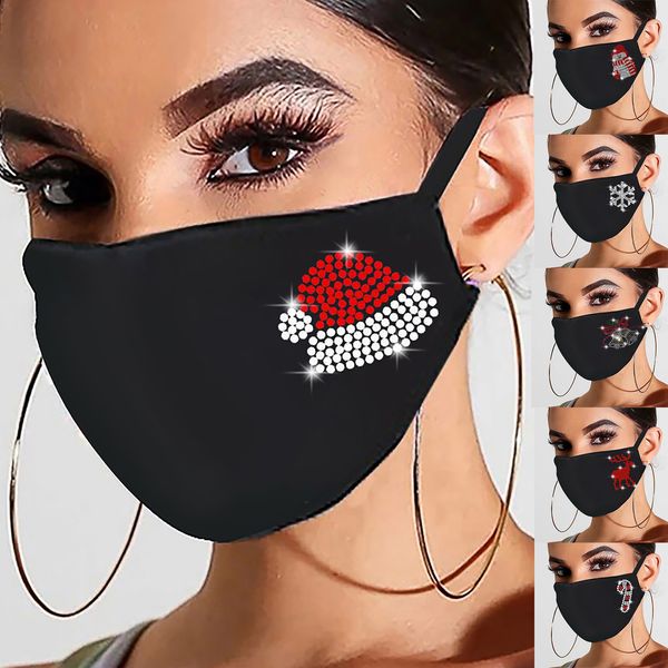 women face washable zrhinestone reusable christmas outdoor drill breathable fashion cotton windproof mask d2
women face washable zrhinestone reusable christmas outdoor drill breathable fashion cotton windproof mask d2
