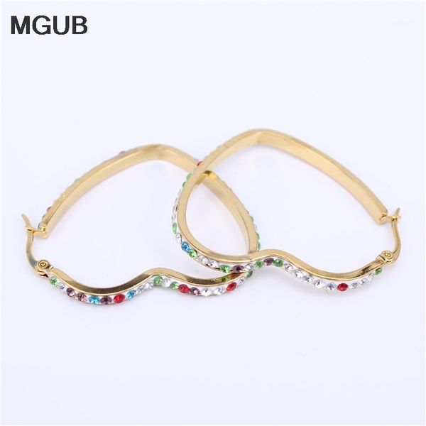 hoop & huggie wholesale multiple size rhinestone earrings for women statement gold color heart-shaped earring party gift lh7741, Golden;silver
hoop & huggie wholesale multiple size rhinestone earrings for women statement gold color heart-shaped earring party gift lh7741, Golden;silver