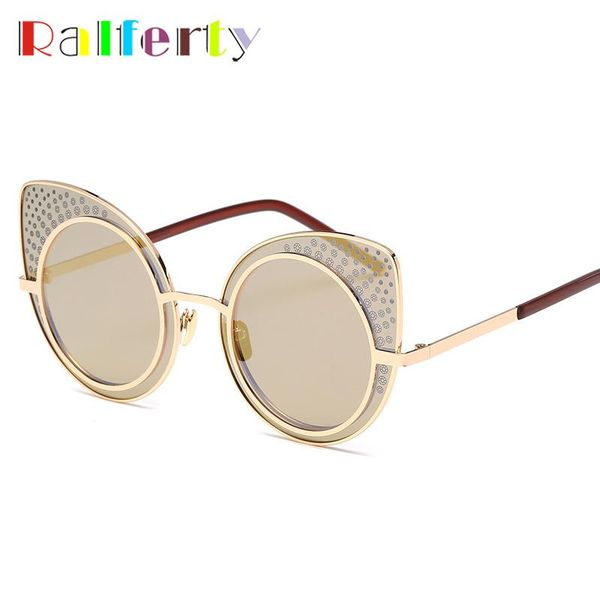 sunglasses ralferty vintage cat eye women gold flat sun glasses for luxury retro cateye shades uv400 eyewear 6658, White;black
sunglasses ralferty vintage cat eye women gold flat sun glasses for luxury retro cateye shades uv400 eyewear 6658, White;black