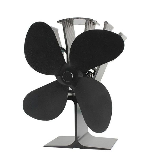 black fireplace 4 blade heat powered stove fan log wood burner eco friendly quiet fan home efficient heat distribution
black fireplace 4 blade heat powered stove fan log wood burner eco friendly quiet fan home efficient heat distribution
