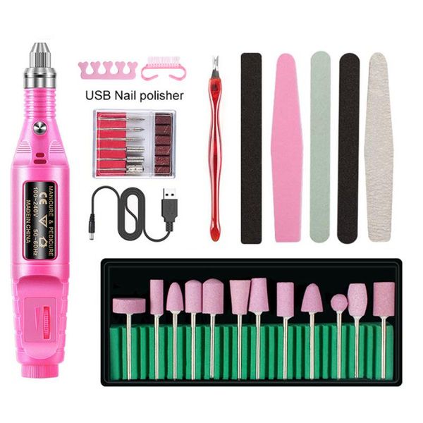 23-piece electric nail polisher usb nail polish pen sponge polishing and black sand rubbing dead skin fork set
23-piece electric nail polisher usb nail polish pen sponge polishing and black sand rubbing dead skin fork set