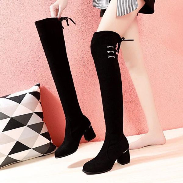 woman flat boots boots-women autumn shoes round toe winter footwear thigh high heels high luxury designer low, Black
woman flat boots boots-women autumn shoes round toe winter footwear thigh high heels high luxury designer low, Black