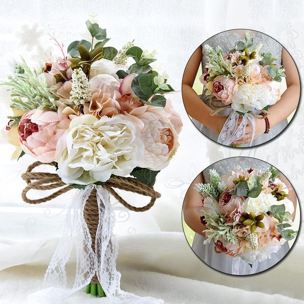 decorative flowers & wreaths wedding bouquet marriage accessories small bridal bouquets silk ribbons roses for bridesmaids decor
decorative flowers & wreaths wedding bouquet marriage accessories small bridal bouquets silk ribbons roses for bridesmaids decor
