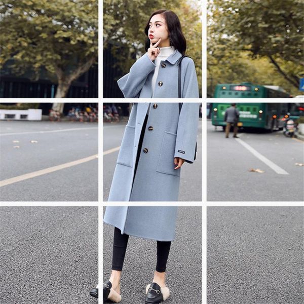 closeout loose double-sided woolen overcoat female autumn and winter years hepburn over-the-knee mid jacket -40, Black
closeout loose double-sided woolen overcoat female autumn and winter years hepburn over-the-knee mid jacket -40, Black