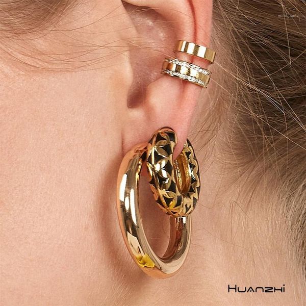 huanzhi 2019 new korean retro punk circle metal geometric irregular personality hoop earrings for women girls party jewelry1, Golden;silver
huanzhi 2019 new korean retro punk circle metal geometric irregular personality hoop earrings for women girls party jewelry1, Golden;silver