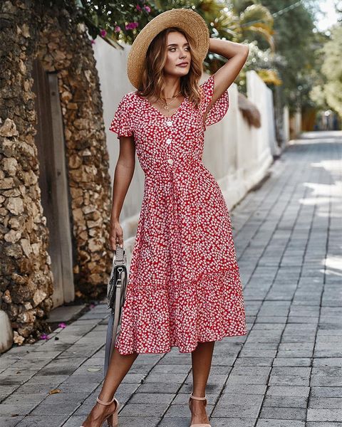 women dress 2020 new summer boho style floral print v-neck long dress women vacation beach dresses ladies vestidos de fiesta, Black;gray
women dress 2020 new summer boho style floral print v-neck long dress women vacation beach dresses ladies vestidos de fiesta, Black;gray
