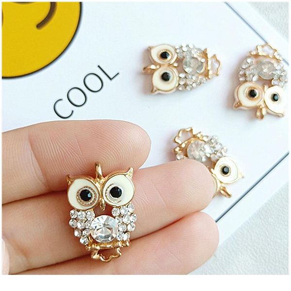 cute 2pcs/lot owl birds moon flower charms rhinestone animal pendant diy bracelet necklace earrings handmade jewelry bbysng
cute 2pcs/lot owl birds moon flower charms rhinestone animal pendant diy bracelet necklace earrings handmade jewelry bbysng