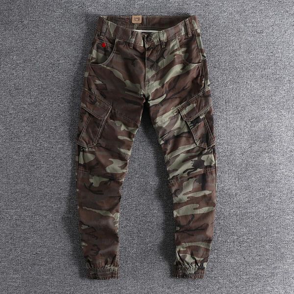 2020 autumn new washed old camouflage cargo pants slim pencil pants versatile men's casual nine-point beam, Black
2020 autumn new washed old camouflage cargo pants slim pencil pants versatile men's casual nine-point beam, Black