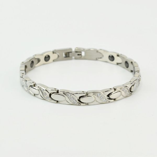 small fish inlaid artificial zircontitanium metal lady tapered germanium health magnet small fish inlaid stone bracelet braceletartificial z, Golden;silver
small fish inlaid artificial zircontitanium metal lady tapered germanium health magnet small fish inlaid stone bracelet braceletartificial z, Golden;silver
