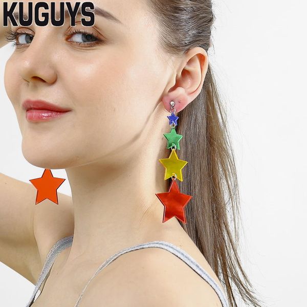new style fashion color star tassel earrings for women's fashion mirror acrylic long pendant earrings fashion jewelry gift accessories, Silver
new style fashion color star tassel earrings for women's fashion mirror acrylic long pendant earrings fashion jewelry gift accessories, Silver