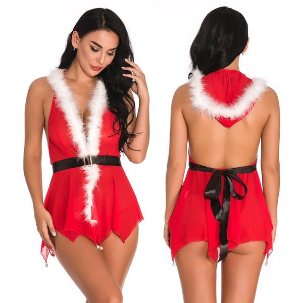 women's jumpsuits & rompers hooded babydoll nightwear role play dress underwear costumes soft women lingerie deep v christmas cosplay s, Black;white
women's jumpsuits & rompers hooded babydoll nightwear role play dress underwear costumes soft women lingerie deep v christmas cosplay s, Black;white