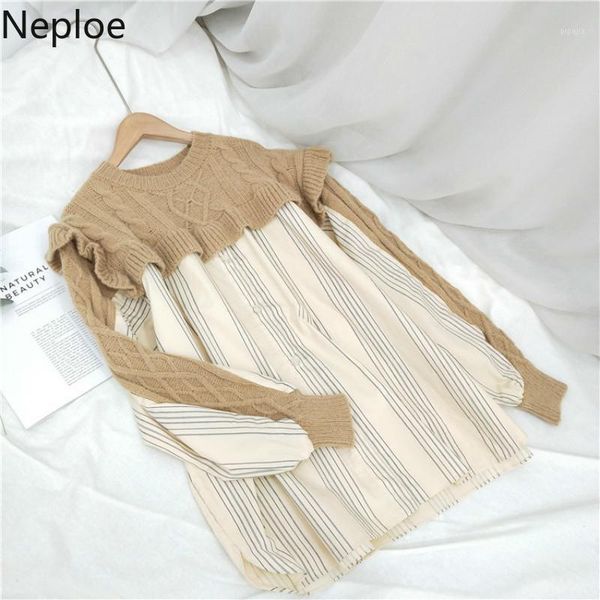 neploe pull femme 2020 autumn causal stripe patchwork sweater korean o-neck ruffle knitted fashion women jumpers 4d4781, White;black
neploe pull femme 2020 autumn causal stripe patchwork sweater korean o-neck ruffle knitted fashion women jumpers 4d4781, White;black
