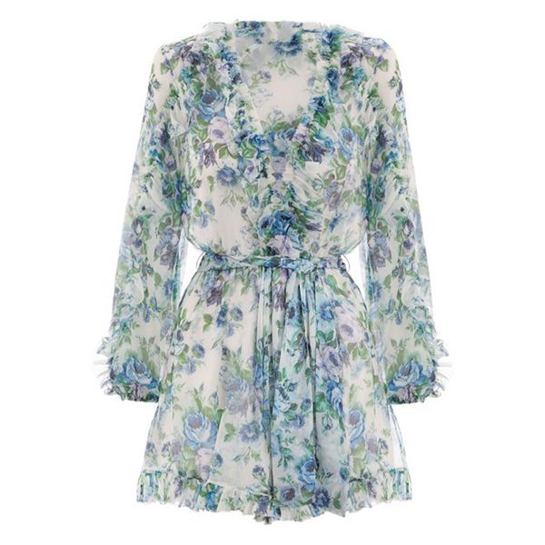 women jumpsuit 100% silk whitewave ruffle playsuit v-neck long sleeve ruffle floral printed holiday beach jumpsuits t200704, Black;white
women jumpsuit 100% silk whitewave ruffle playsuit v-neck long sleeve ruffle floral printed holiday beach jumpsuits t200704, Black;white