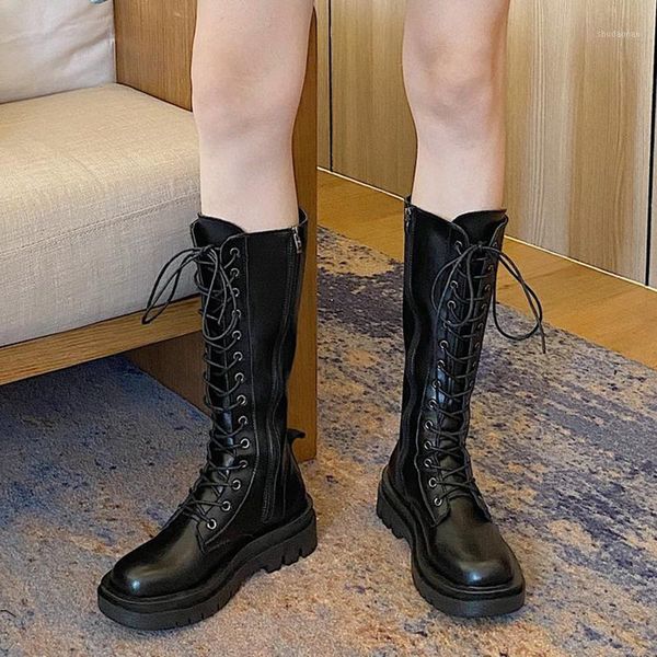 boots rimocy black pu leather high for women 2021 autumn lace up square heel shoes ladies round toe platform woman long boots1
boots rimocy black pu leather high for women 2021 autumn lace up square heel shoes ladies round toe platform woman long boots1