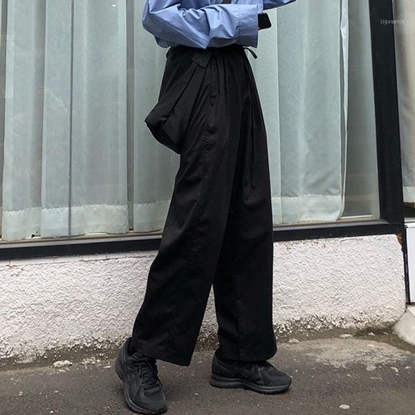 goohojio 2020 new vintage loose pockets pants women casual wide leg trousers for couple oversized high waist women cargo pants1, Black;white
goohojio 2020 new vintage loose pockets pants women casual wide leg trousers for couple oversized high waist women cargo pants1, Black;white