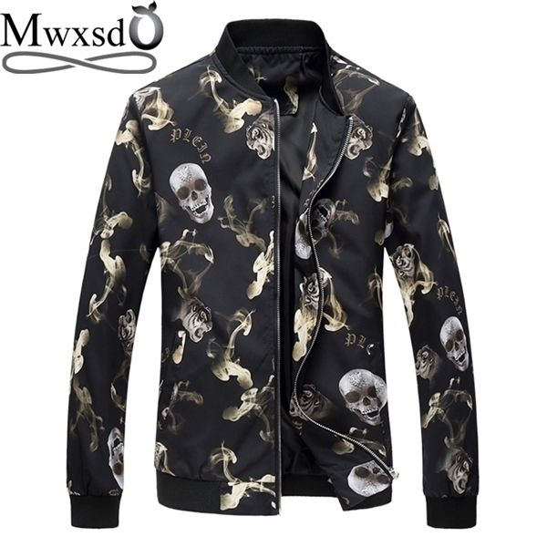 mwxsd brand men's spring autumn casual skull printed baseball jacket bomber men slim fit chaquetas hombre 4xl 5xl 6xl x1025, Black;brown
mwxsd brand men's spring autumn casual skull printed baseball jacket bomber men slim fit chaquetas hombre 4xl 5xl 6xl x1025, Black;brown