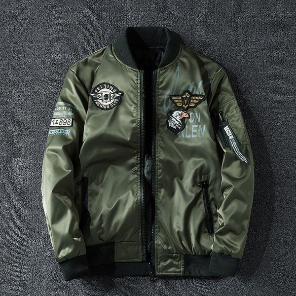 winter bomber jacket men military pilot jacket badge fashion double side wear motorcycle jacket autumn youth big size 6xl 7xl, Black;brown
winter bomber jacket men military pilot jacket badge fashion double side wear motorcycle jacket autumn youth big size 6xl 7xl, Black;brown