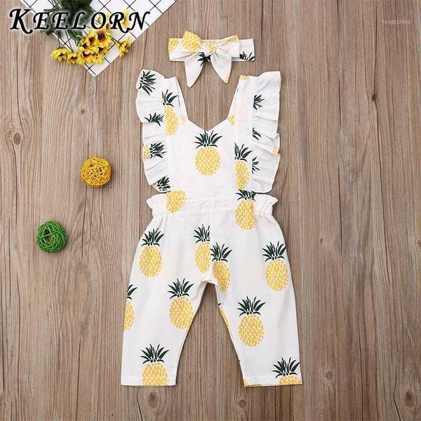 keelorn baby's sets new newborn girls pineapple romper clothes ruffle sleeve jumpsuits with headband casual outfits clothing1, White
keelorn baby's sets new newborn girls pineapple romper clothes ruffle sleeve jumpsuits with headband casual outfits clothing1, White