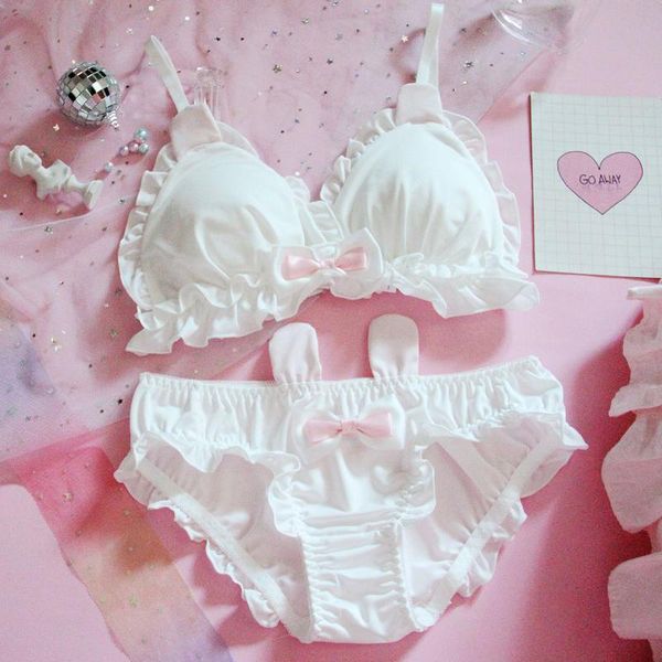super ears japanese style bra & panties set wiresoft underwear sleep intimates sweet kawaii lolita lingerie kg-287, Red;black
super ears japanese style bra & panties set wiresoft underwear sleep intimates sweet kawaii lolita lingerie kg-287, Red;black