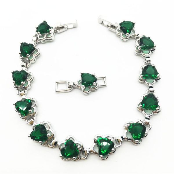 trendy exquisite insert heart green zircon bracelet elegant excellent cut zirconia bracelets & bangle gift for valentine's day, Black
trendy exquisite insert heart green zircon bracelet elegant excellent cut zirconia bracelets & bangle gift for valentine's day, Black