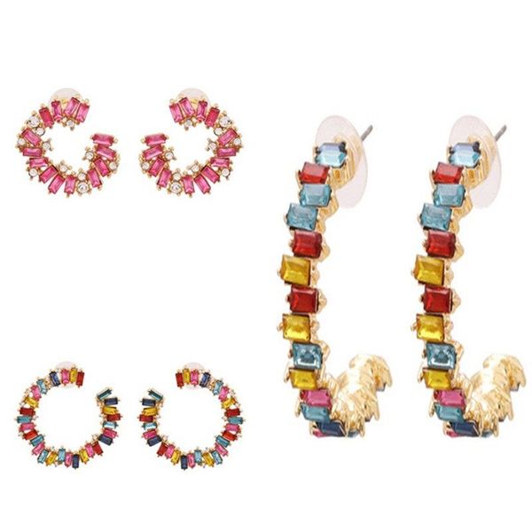 hoop & huggie hysecmao shiny rhinestone round circle earrings multicolored crystal large statement wedding bridal charm jewelry, Golden;silver
hoop & huggie hysecmao shiny rhinestone round circle earrings multicolored crystal large statement wedding bridal charm jewelry, Golden;silver