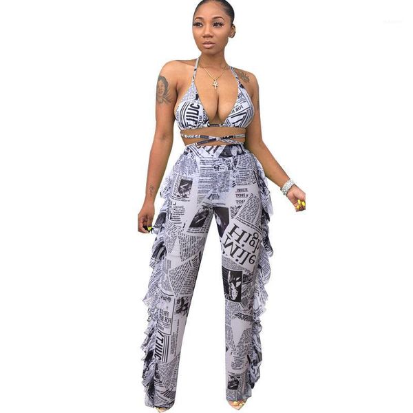 2020 spring summer women sets sleeveless strap bandage crop pants print suit two piece set tracksuits fashion outfits gl55521, White
2020 spring summer women sets sleeveless strap bandage crop pants print suit two piece set tracksuits fashion outfits gl55521, White
