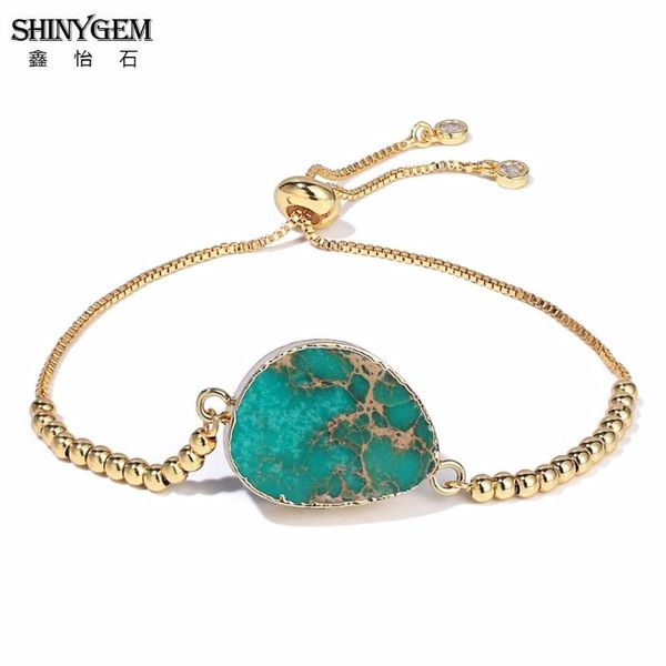 2020 natural vintage sea sediment imperial stone bangle trendy charm adjustable copper plating chain bracelets jewelry for women, Golden;silver
2020 natural vintage sea sediment imperial stone bangle trendy charm adjustable copper plating chain bracelets jewelry for women, Golden;silver