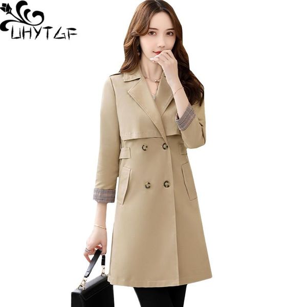 women's trench coats uhytgf autumn coat fashion double-breasted elegant female long small fragrance slim plus size outerwear 876, Tan;black
women's trench coats uhytgf autumn coat fashion double-breasted elegant female long small fragrance slim plus size outerwear 876, Tan;black