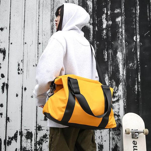 men's portable versatile korean-style large bag travel capacity 2020 bag trip new luggage new shoulder secgu, Red;black
men's portable versatile korean-style large bag travel capacity 2020 bag trip new luggage new shoulder secgu, Red;black