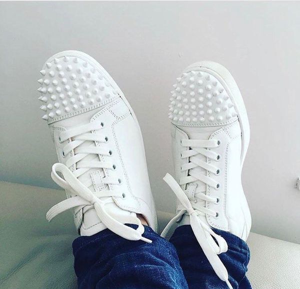 low sneakers for mens red sole shoes spikes white black leather with spikes trainers shoes flats runner sport men's shoes sneaker
low sneakers for mens red sole shoes spikes white black leather with spikes trainers shoes flats runner sport men's shoes sneaker