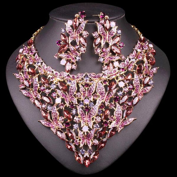 fashion crystal bridal jewelry sets statement big necklace earrings sets for bride wedding party dress costume accessory, Silver
fashion crystal bridal jewelry sets statement big necklace earrings sets for bride wedding party dress costume accessory, Silver