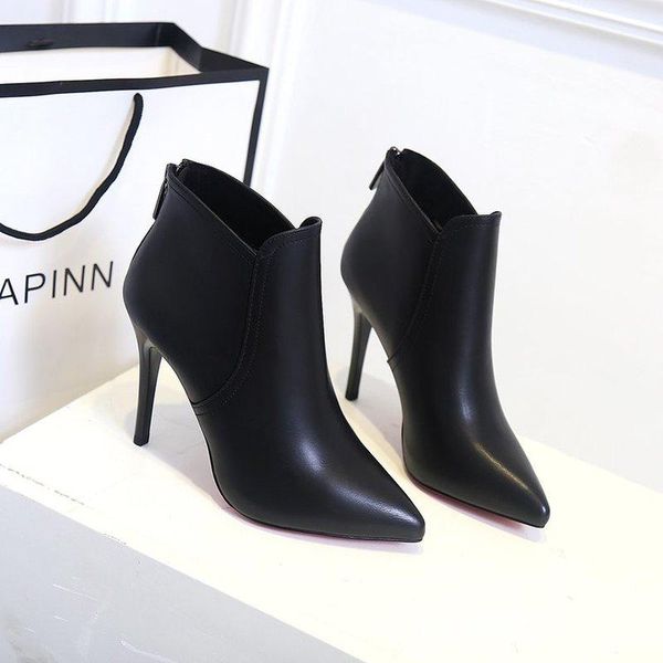 goohojio 2020 new fashion mid heel women's boots autumn winter pointed toe ankle boots women shoes all-match office ladies, Black
goohojio 2020 new fashion mid heel women's boots autumn winter pointed toe ankle boots women shoes all-match office ladies, Black