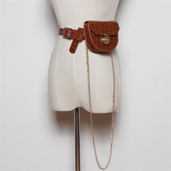2020 new faux alligator leather belt bag with chain female retro waist bags ladies belly bum purse mobile fanny pack t200427, Black;brown
2020 new faux alligator leather belt bag with chain female retro waist bags ladies belly bum purse mobile fanny pack t200427, Black;brown