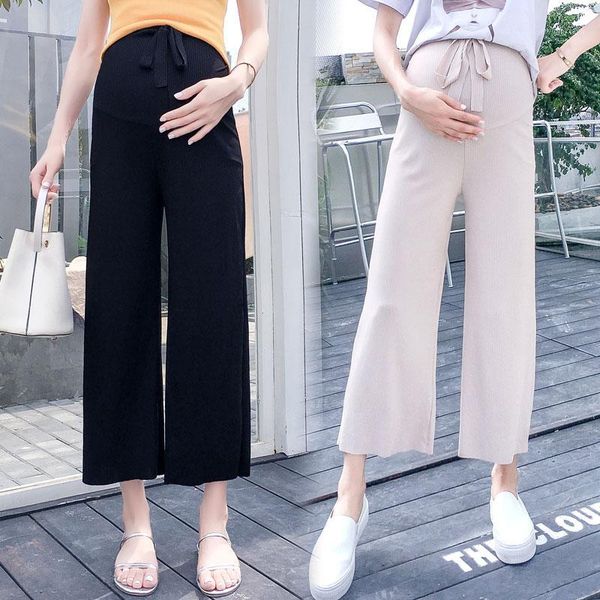 maternity bottoms drawstring waist pregnant women wide-legged belly pants mother fashion knitting trousers straight work loose1, White
maternity bottoms drawstring waist pregnant women wide-legged belly pants mother fashion knitting trousers straight work loose1, White