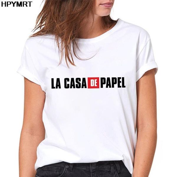 new summer t shirt the house of paper money heist women la casa de papel tshirt funny tees fashion t-shirt female clothing, White
new summer t shirt the house of paper money heist women la casa de papel tshirt funny tees fashion t-shirt female clothing, White