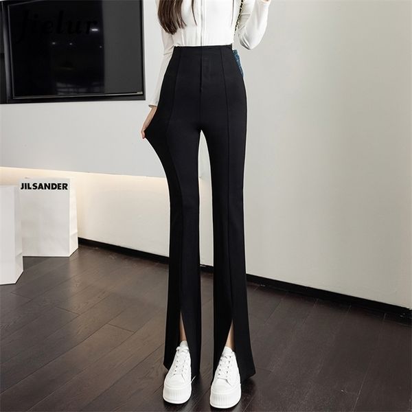 jielur split zipper buttons women trousers korean fashion casual office lady black flare pants female high waist long s-xl 220314, Black;white
jielur split zipper buttons women trousers korean fashion casual office lady black flare pants female high waist long s-xl 220314, Black;white
