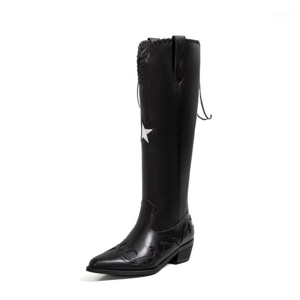 boots mkkhou fashion knee-high boot woman 2021 winter vintage pointy rider mid-heel cowboy western leather woman1, Black
boots mkkhou fashion knee-high boot woman 2021 winter vintage pointy rider mid-heel cowboy western leather woman1, Black