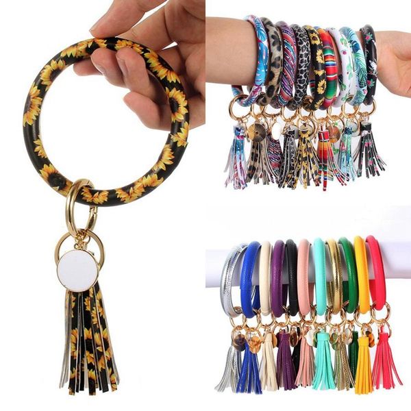 pu leather bracelet keychain sunflower leopard wristlet key ring tassel bangle keychain pendant party favor ooa8139
pu leather bracelet keychain sunflower leopard wristlet key ring tassel bangle keychain pendant party favor ooa8139