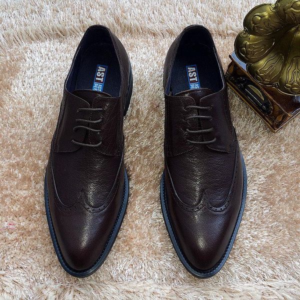 2020 spring fall men genuine leather brogue carved formal business shoes oxfords leisure shoe, Black
2020 spring fall men genuine leather brogue carved formal business shoes oxfords leisure shoe, Black