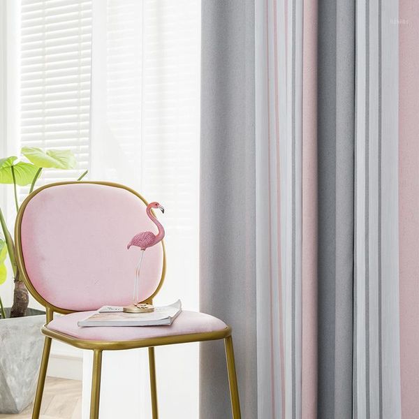nordic gray-pink collision striped jacquard shading curtains for living dining room bedroom.1
nordic gray-pink collision striped jacquard shading curtains for living dining room bedroom.1