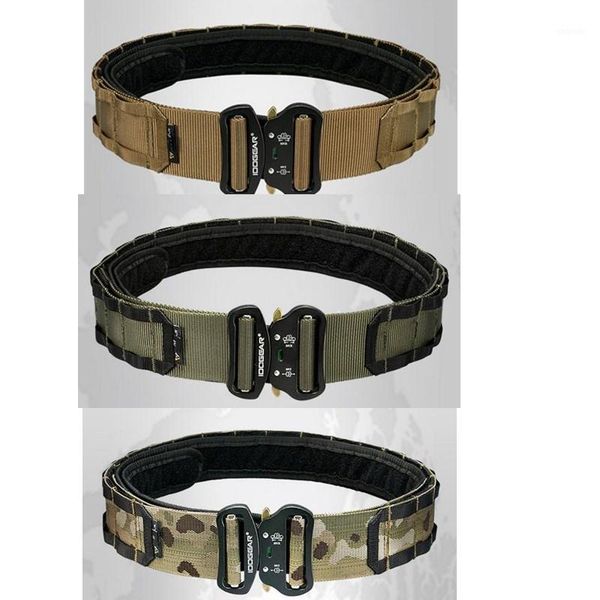 waist support tactical cs 2 inches outdoor army fighter belt black hunting shooter double layer hard material1, Black;gray
waist support tactical cs 2 inches outdoor army fighter belt black hunting shooter double layer hard material1, Black;gray
