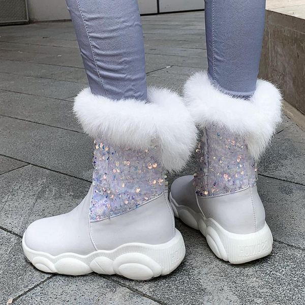 new arrivals chic comfortable heels add fur winter shoes boots women keep warm plush snow boot footwear, Black
new arrivals chic comfortable heels add fur winter shoes boots women keep warm plush snow boot footwear, Black