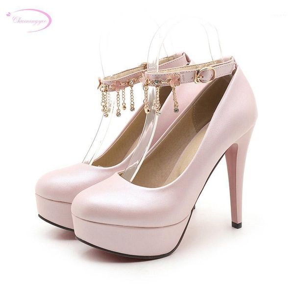 chainingyee party style comfortable round toe pumps chain belt buckle platform white blue black pink high heels women's shoes1
chainingyee party style comfortable round toe pumps chain belt buckle platform white blue black pink high heels women's shoes1