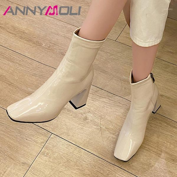 boots annymoli real leather extreme high heel ankle women shoes square toe strange style zip short autumn winter 401, Black
boots annymoli real leather extreme high heel ankle women shoes square toe strange style zip short autumn winter 401, Black