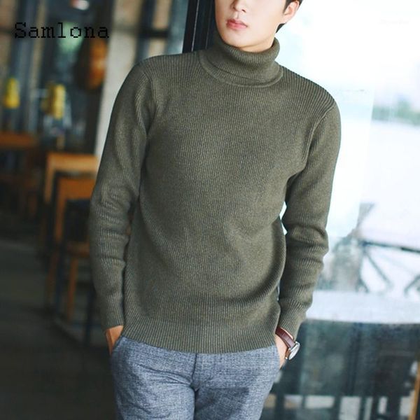 samlona autumn sweater turtleneck knitwear men smart casual pullovers green black winter knitted sweater mens clothing 20211, White;black
samlona autumn sweater turtleneck knitwear men smart casual pullovers green black winter knitted sweater mens clothing 20211, White;black