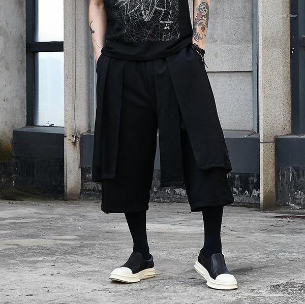 men's nine split pants spring/summer new yamamoto style dark black trend men's skirt pants false two wide-leg1
men's nine split pants spring/summer new yamamoto style dark black trend men's skirt pants false two wide-leg1