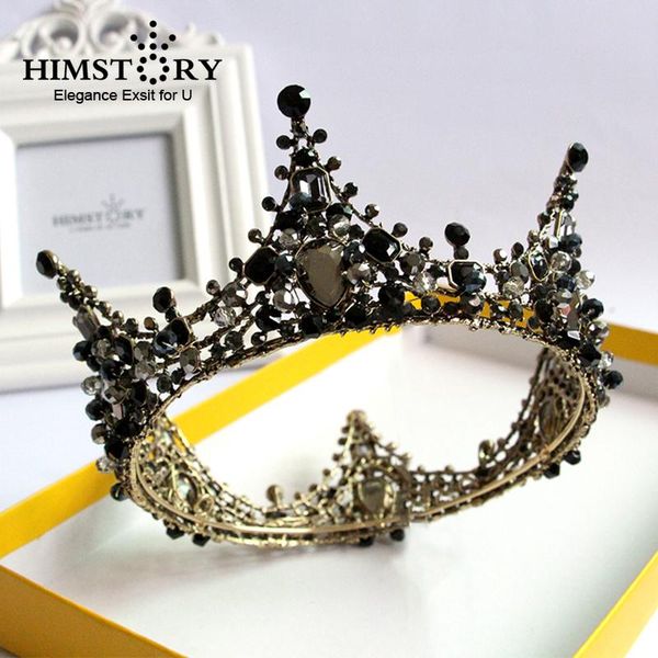 himstory luxury black rhinestones crstyal hair crown cosplay prom party men woman hairwear hair accessory, Golden;silver
himstory luxury black rhinestones crstyal hair crown cosplay prom party men woman hairwear hair accessory, Golden;silver