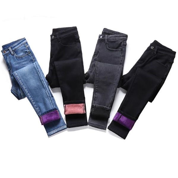 women's jeans 2021 winter warm mom woman high waist casual velvet ladies trousers female denim for women pencil pants plus size 40, Blue
women's jeans 2021 winter warm mom woman high waist casual velvet ladies trousers female denim for women pencil pants plus size 40, Blue